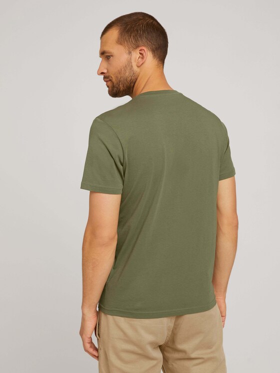 T-Shirt mit Bio-Baumwolle - Männer - Oak Leaf Green T-Shirt mit Bio-Baumwolle - Männer - Oak Leaf Green - 2 - TOM TAILOR