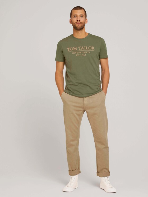 T-Shirt mit Bio-Baumwolle - Männer - Oak Leaf Green T-Shirt mit Bio-Baumwolle - Männer - Oak Leaf Green - 3 - TOM TAILOR