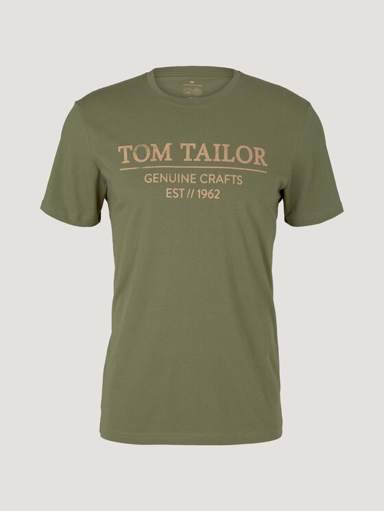 T-Shirt mit Bio-Baumwolle - Männer - Oak Leaf Green T-Shirt mit Bio-Baumwolle - Männer - Oak Leaf Green - 7 - TOM TAILOR