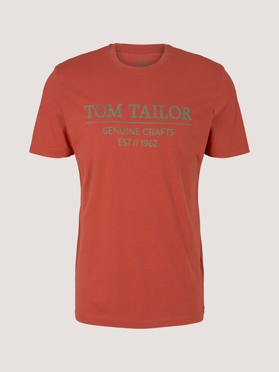 T-Shirt mit Bio-Baumwolle - Männer - amber brown T-Shirt mit Bio-Baumwolle - Männer - amber brown - 7 - TOM TAILOR