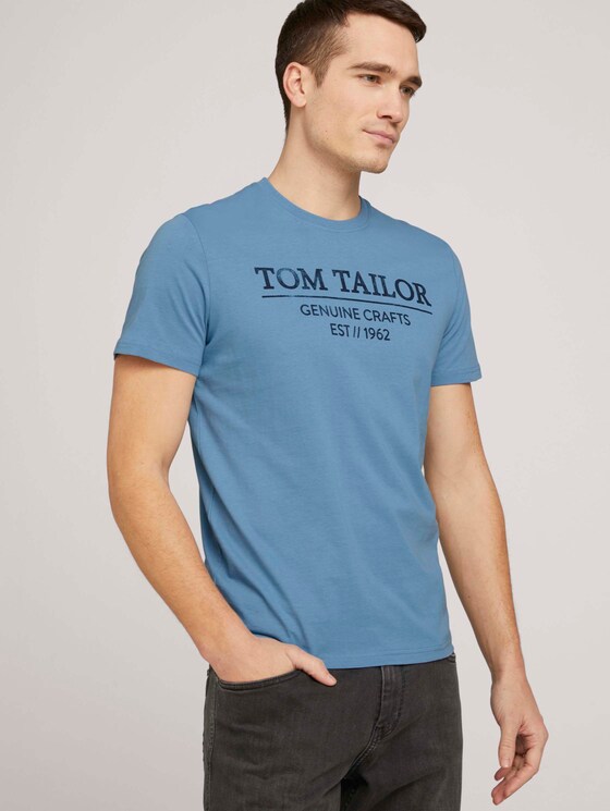 T-Shirt mit Bio-Baumwolle - Männer - Bleeched Blue T-Shirt mit Bio-Baumwolle - Männer - Bleeched Blue - 5 - TOM TAILOR