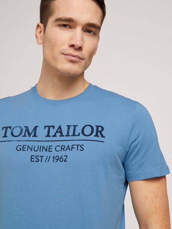 T-Shirt mit Bio-Baumwolle - Männer - Bleeched Blue T-Shirt mit Bio-Baumwolle - Männer - Bleeched Blue - 9 - TOM TAILOR