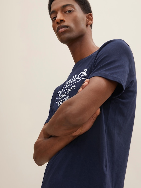T-Shirt mit Bio-Baumwolle - Männer - Sky Captain Blue T-Shirt mit Bio-Baumwolle - Männer - Sky Captain Blue - 5 - TOM TAILOR