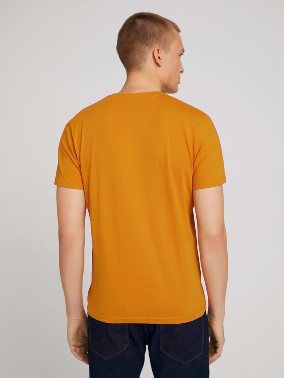 T-Shirt mit Bio-Baumwolle - Männer - Flame Brown T-Shirt mit Bio-Baumwolle - Männer - Flame Brown - 2 - TOM TAILOR