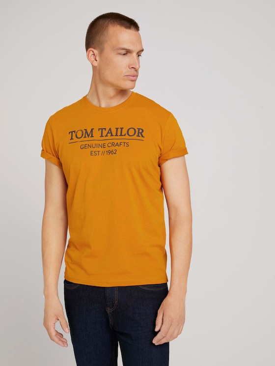 T-Shirt mit Bio-Baumwolle - Männer - Flame Brown T-Shirt mit Bio-Baumwolle - Männer - Flame Brown - 5 - TOM TAILOR