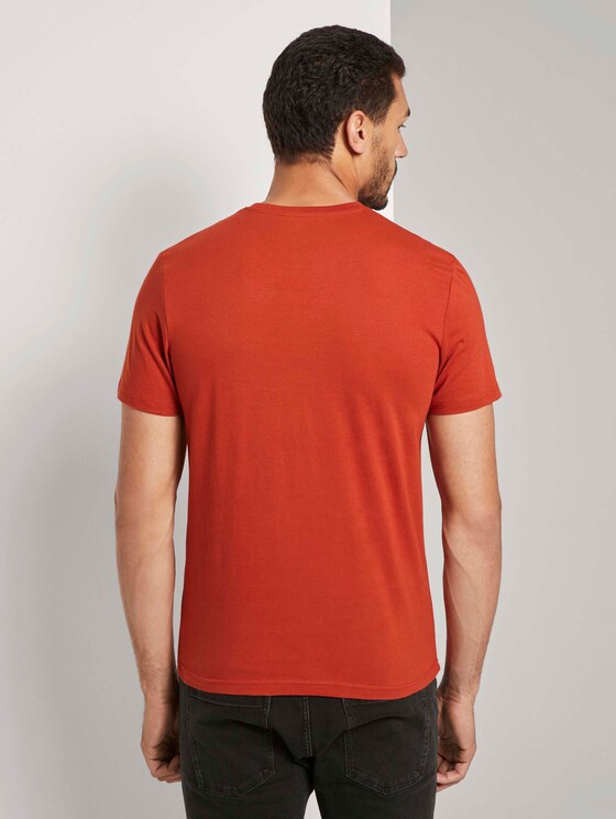 T-Shirt mit Logo-Print - Männer - Ginger Orange T-Shirt mit Logo-Print - Männer - Ginger Orange - 2 - TOM TAILOR