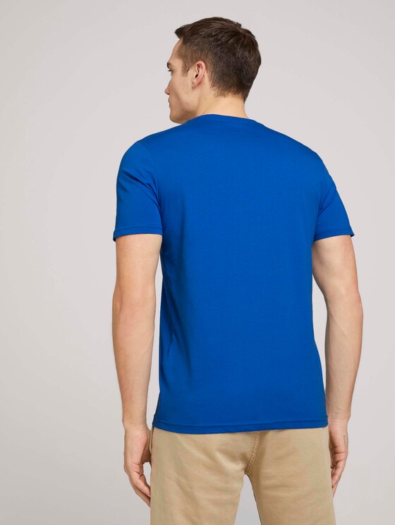 T-Shirt mit Bio-Baumwolle - Männer - Clearly Blue T-Shirt mit Bio-Baumwolle - Männer - Clearly Blue - 2 - TOM TAILOR