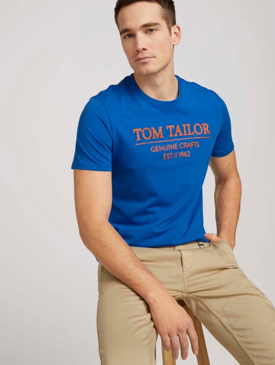 T-Shirt mit Bio-Baumwolle - Männer - Clearly Blue T-Shirt mit Bio-Baumwolle - Männer - Clearly Blue - 5 - TOM TAILOR
