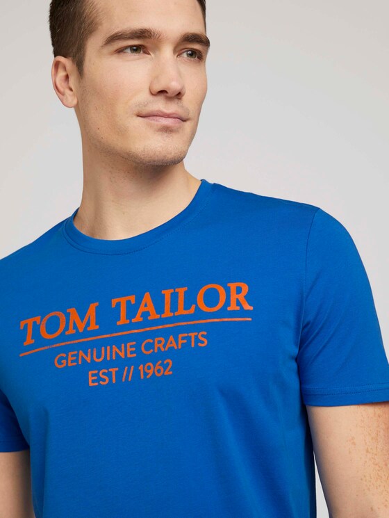 T-Shirt mit Bio-Baumwolle - Männer - Clearly Blue T-Shirt mit Bio-Baumwolle - Männer - Clearly Blue - 9 - TOM TAILOR