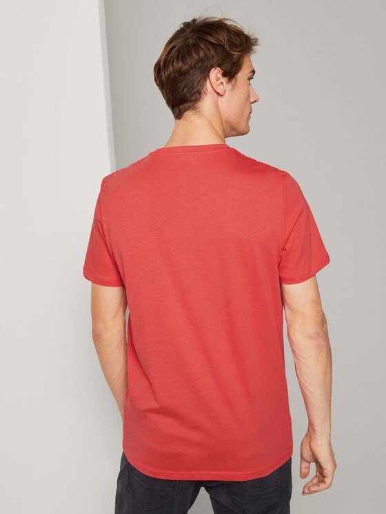 T-Shirt mit Bio-Baumwolle - Männer - Plain Red T-Shirt mit Bio-Baumwolle - Männer - Plain Red - 2 - TOM TAILOR