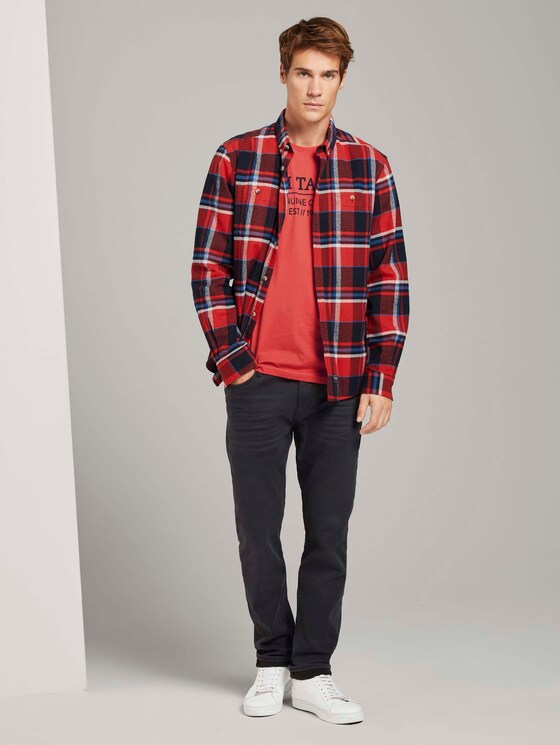 T-Shirt mit Bio-Baumwolle - Männer - Plain Red T-Shirt mit Bio-Baumwolle - Männer - Plain Red - 3 - TOM TAILOR
