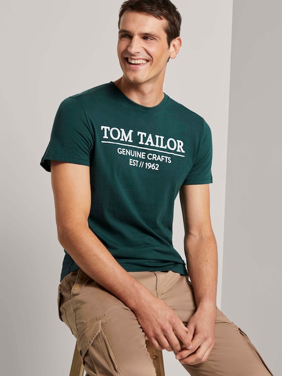 T-Shirt mit Logo-Print - Männer - Stroke Green T-Shirt mit Logo-Print - Männer - Stroke Green - 5 - TOM TAILOR