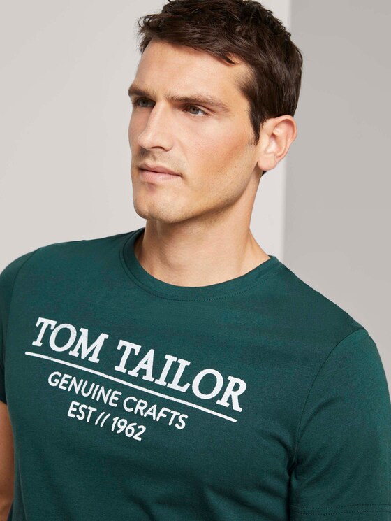 T-Shirt mit Logo-Print - Männer - Stroke Green T-Shirt mit Logo-Print - Männer - Stroke Green - 9 - TOM TAILOR