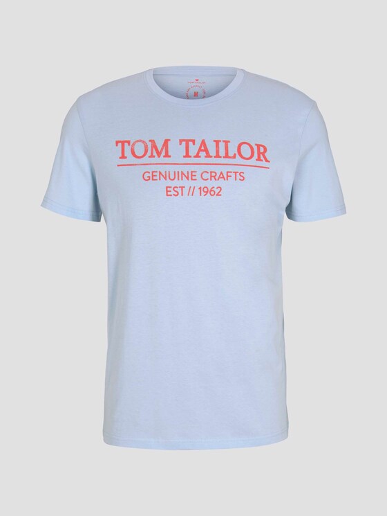 T-Shirt mit Bio-Baumwolle - Männer - Light Metal Blue T-Shirt mit Bio-Baumwolle - Männer - Light Metal Blue - 7 - TOM TAILOR