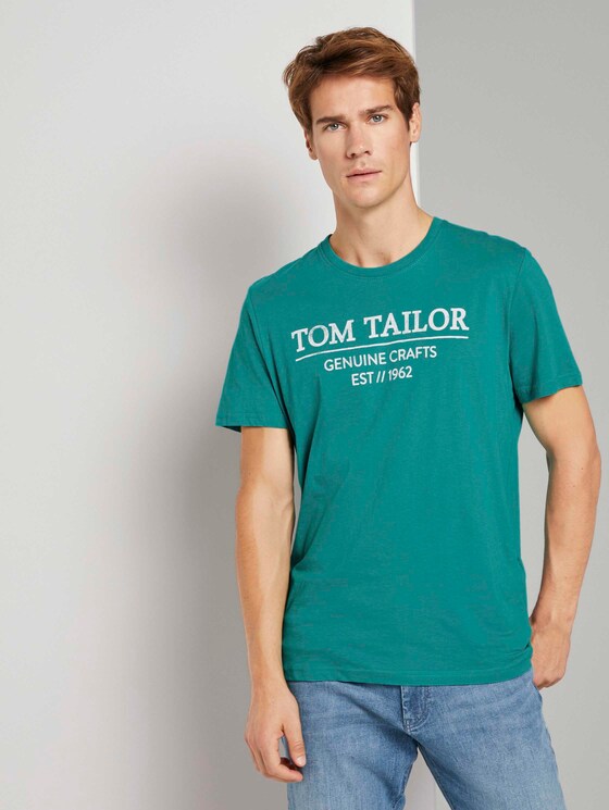 T-Shirt mit Bio-Baumwolle - Männer - new porcelain green T-Shirt mit Bio-Baumwolle - Männer - new porcelain green - 1 - TOM TAILOR