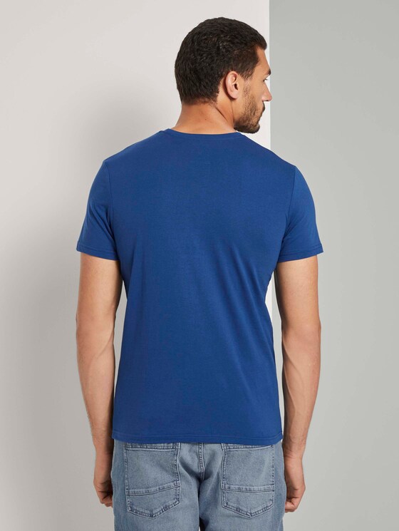T-Shirt mit Logo-Print - Männer - after dark blue T-Shirt mit Logo-Print - Männer - after dark blue - 2 - TOM TAILOR