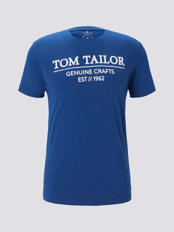 T-Shirt mit Logo-Print - Männer - after dark blue T-Shirt mit Logo-Print - Männer - after dark blue - 7 - TOM TAILOR