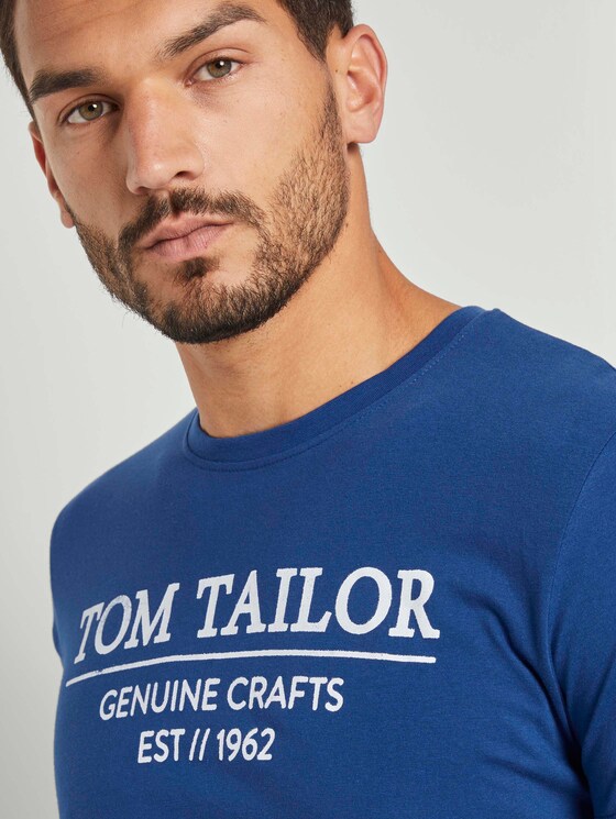 T-Shirt mit Logo-Print - Männer - after dark blue T-Shirt mit Logo-Print - Männer - after dark blue - 9 - TOM TAILOR