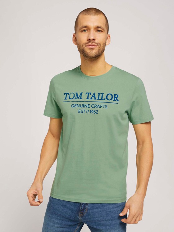 T-Shirt mit Bio-Baumwolle - Männer - light mint green T-Shirt mit Bio-Baumwolle - Männer - light mint green - 1 - TOM TAILOR