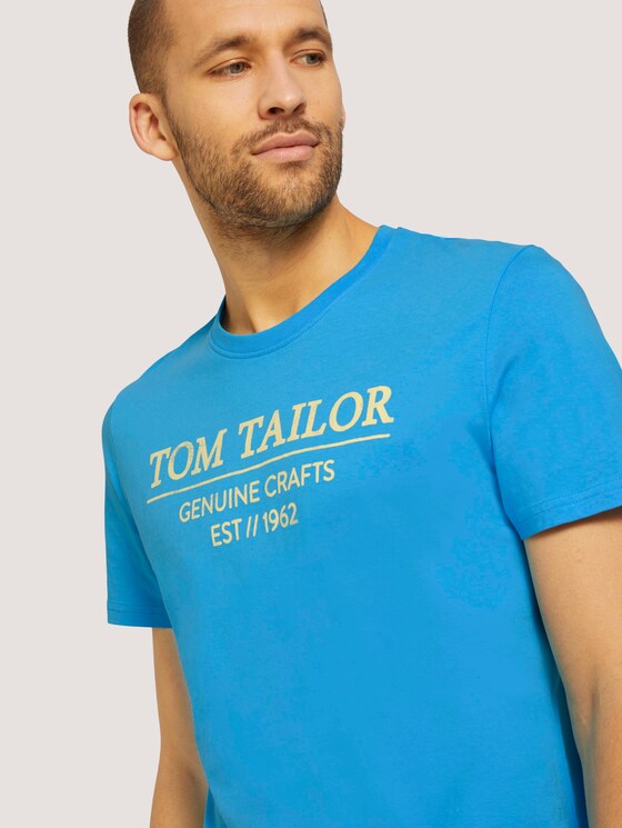 T-Shirt mit Bio-Baumwolle - Männer - north blue T-Shirt mit Bio-Baumwolle - Männer - north blue - 9 - TOM TAILOR