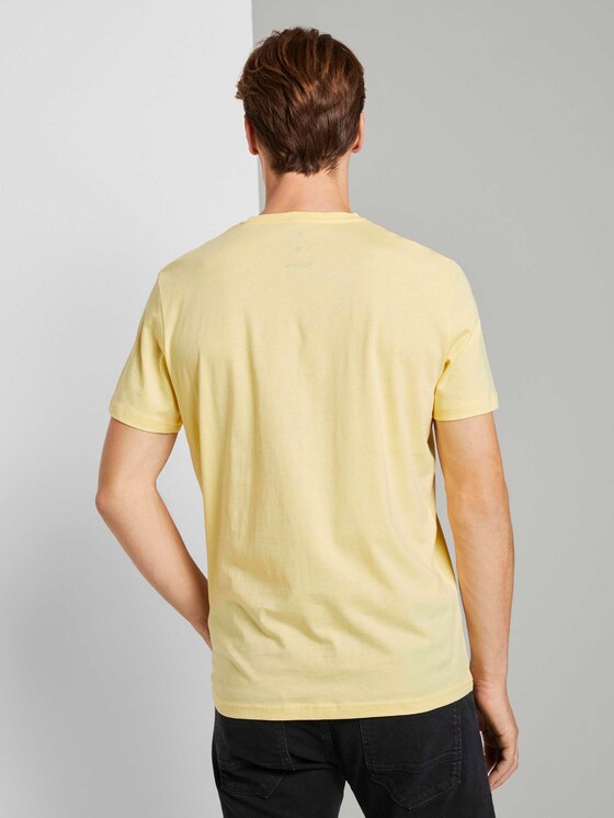 T-Shirt mit Bio-Baumwolle - Männer - pale straw yellow T-Shirt mit Bio-Baumwolle - Männer - pale straw yellow - 2 - TOM TAILOR
