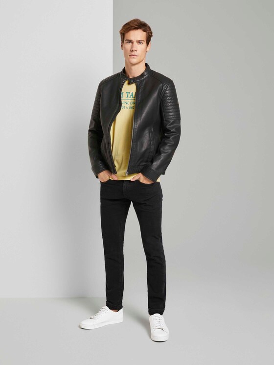 T-Shirt mit Bio-Baumwolle - Männer - pale straw yellow T-Shirt mit Bio-Baumwolle - Männer - pale straw yellow - 3 - TOM TAILOR