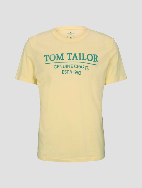 T-Shirt mit Bio-Baumwolle - Männer - pale straw yellow T-Shirt mit Bio-Baumwolle - Männer - pale straw yellow - 7 - TOM TAILOR