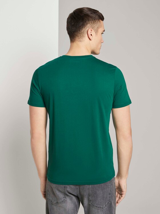T-Shirt mit Bio-Baumwolle - Männer - dark pine fiorest T-Shirt mit Bio-Baumwolle - Männer - dark pine fiorest - 2 - TOM TAILOR