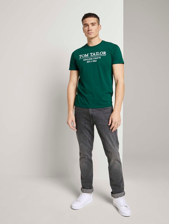 T-Shirt mit Bio-Baumwolle - Männer - dark pine fiorest T-Shirt mit Bio-Baumwolle - Männer - dark pine fiorest - 3 - TOM TAILOR