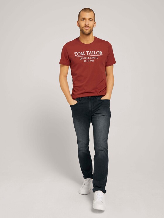 T-Shirt mit Bio-Baumwolle - Männer - chili oil red T-Shirt mit Bio-Baumwolle - Männer - chili oil red - 3 - TOM TAILOR
