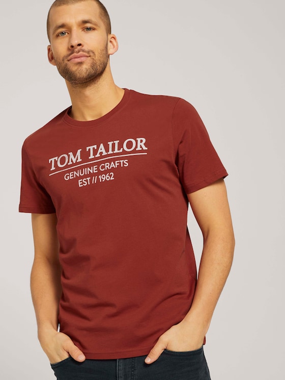 T-Shirt mit Bio-Baumwolle - Männer - chili oil red T-Shirt mit Bio-Baumwolle - Männer - chili oil red - 5 - TOM TAILOR