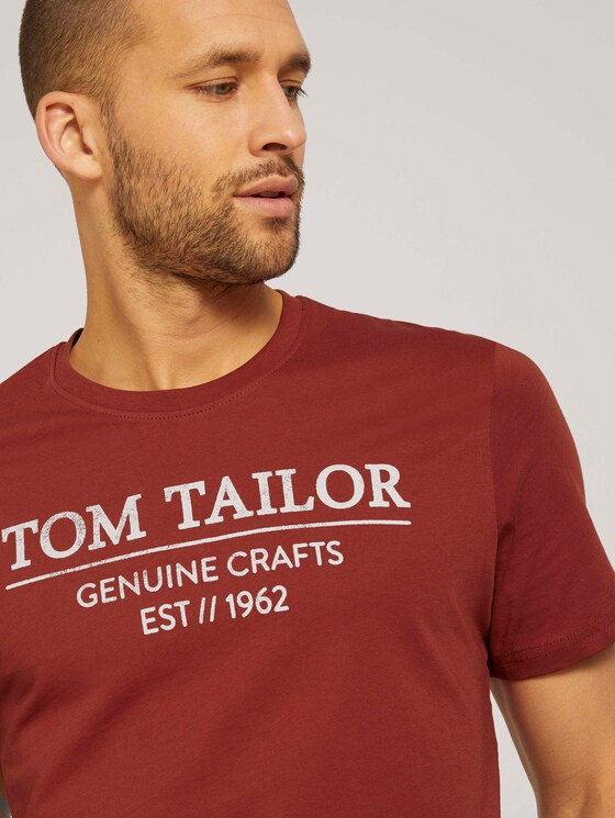 T-Shirt mit Bio-Baumwolle - Männer - chili oil red T-Shirt mit Bio-Baumwolle - Männer - chili oil red - 9 - TOM TAILOR