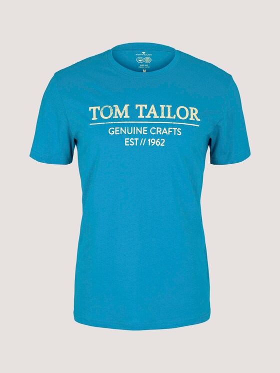 T-Shirt mit Bio-Baumwolle - Männer - dark teal breeze T-Shirt mit Bio-Baumwolle - Männer - dark teal breeze - 7 - TOM TAILOR
