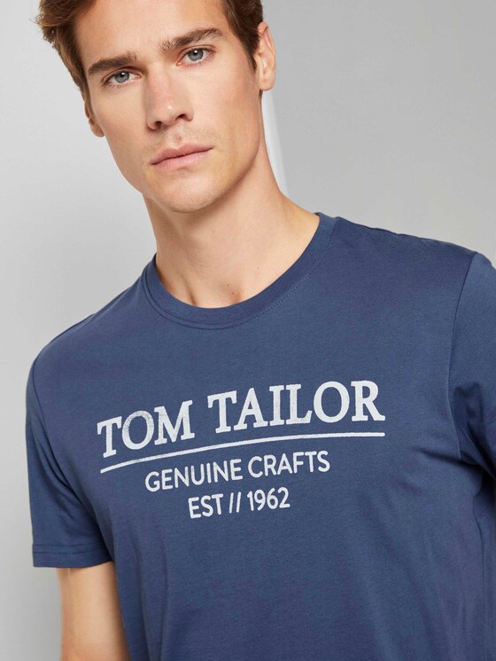 T-Shirt mit Bio-Baumwolle - Männer - light indigo blue T-Shirt mit Bio-Baumwolle - Männer - light indigo blue - 9 - TOM TAILOR