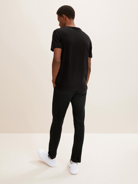 T-Shirt mit Bio-Baumwolle - Männer - Black T-Shirt mit Bio-Baumwolle - Männer - Black - 2 - TOM TAILOR