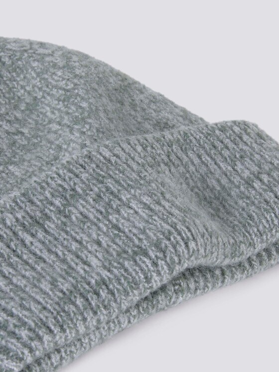 Ribbed beanie - Women - mineral stone blue melange Ribbed beanie - Women - mineral stone blue melange - 9 - TOM TAILOR Denim