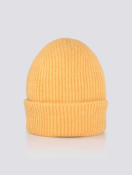 Ribbed beanie - Women - indian spice yellow melange Ribbed beanie - Women - indian spice yellow melange - 7 - TOM TAILOR Denim