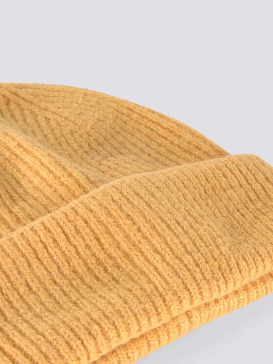 Ribbed beanie - Women - indian spice yellow melange Ribbed beanie - Women - indian spice yellow melange - 9 - TOM TAILOR Denim