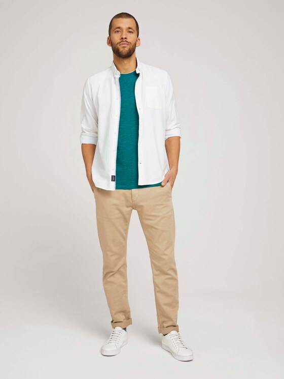 Fein gestreiftes T-Shirt mit Brusttasche - Männer - dark blue aqua fine stripe Fein gestreiftes T-Shirt mit Brusttasche - Männer - dark blue aqua fine stripe - 3 - TOM TAILOR