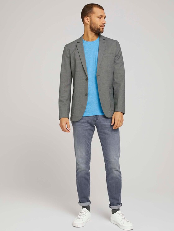Fein gestreiftes T-Shirt mit Brusttasche - Männer - teal fine stripe Fein gestreiftes T-Shirt mit Brusttasche - Männer - teal fine stripe - 3 - TOM TAILOR