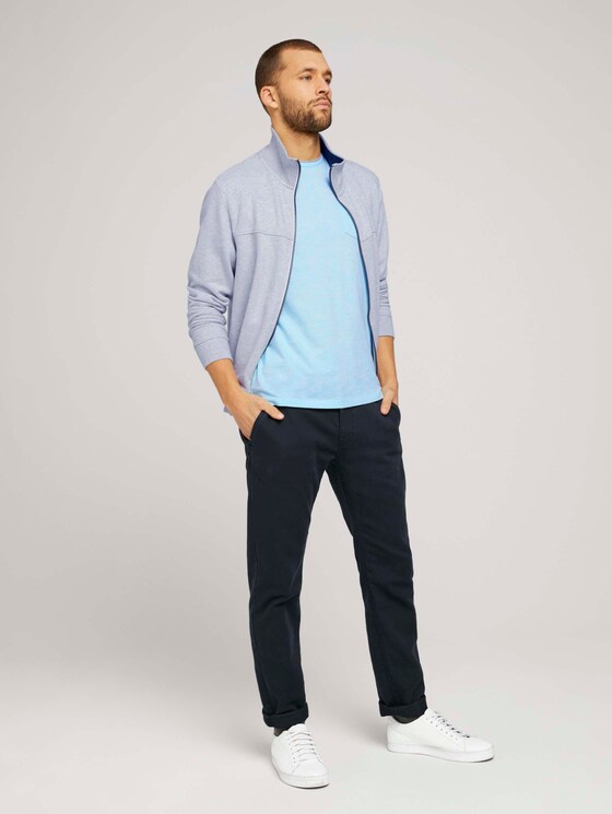 Fein gestreiftes T-Shirt mit Brusttasche - Männer - lucite green fine stripe Fein gestreiftes T-Shirt mit Brusttasche - Männer - lucite green fine stripe - 3 - TOM TAILOR