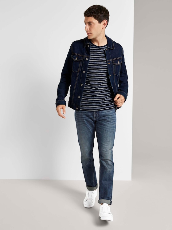 Bunt gestreiftes T-Shirt - Männer - Blue Off White Stripe Bunt gestreiftes T-Shirt - Männer - Blue Off White Stripe - 3 - TOM TAILOR