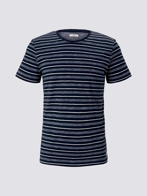Bunt gestreiftes T-Shirt - Männer - Blue Off White Stripe Bunt gestreiftes T-Shirt - Männer - Blue Off White Stripe - 7 - TOM TAILOR