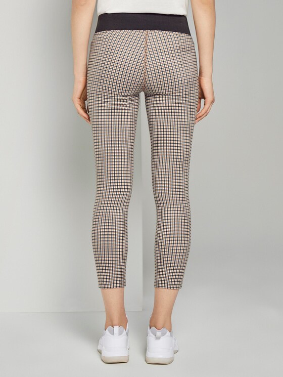 Treggings mit elastischem Bund - Frauen - camel small check Treggings mit elastischem Bund - Frauen - camel small check - 2 - TOM TAILOR