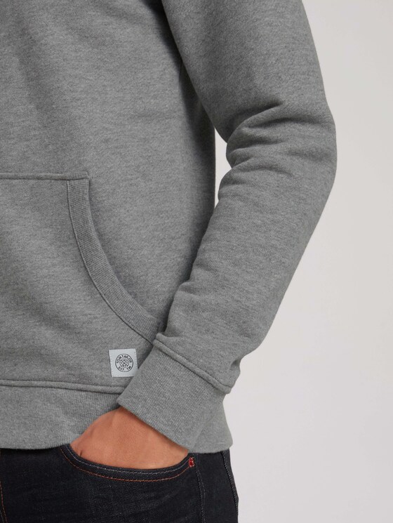 Sweatjacke mit Kapuze im Colorblocking - Männer - Middle Grey Mélange Sweatjacke mit Kapuze im Colorblocking - Männer - Middle Grey Mélange - 9 - TOM TAILOR