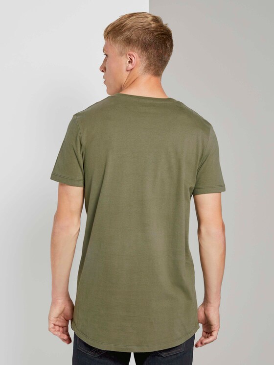 T-Shirt mit kleinem Schriftprint - Männer - Dry Greyish Olive T-Shirt mit kleinem Schriftprint - Männer - Dry Greyish Olive - 2 - TOM TAILOR Denim