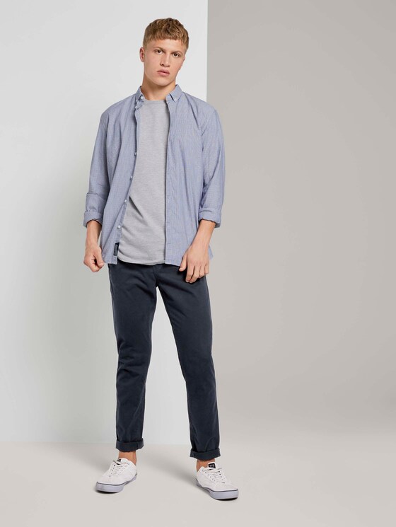 T-Shirt mit kleinem Schriftprint - Männer - Light Stone Grey Melange T-Shirt mit kleinem Schriftprint - Männer - Light Stone Grey Melange - 3 - TOM TAILOR Denim