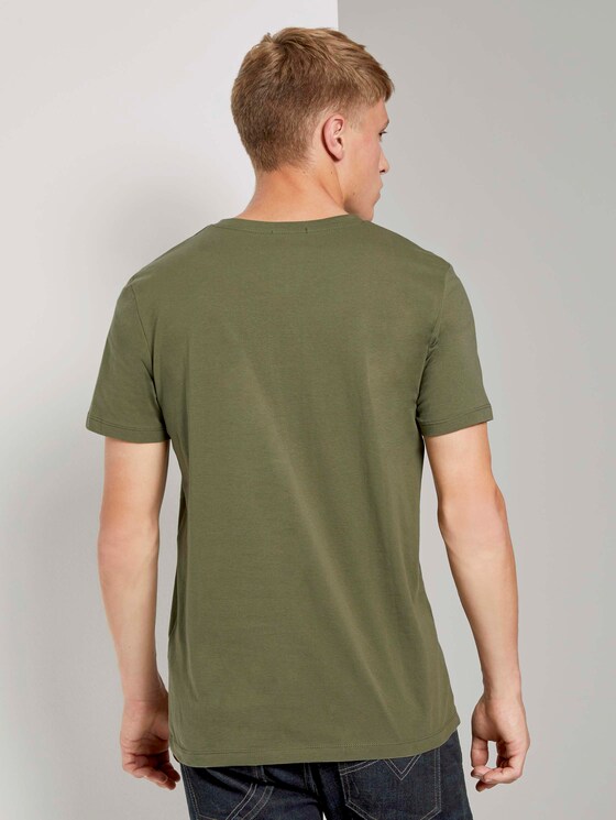 T-shirt with a print - Men - Dry Greyish Olive T-shirt with a print - Men - Dry Greyish Olive - 2 - TOM TAILOR Denim