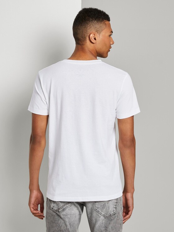 T-Shirt mit Print - Männer - White T-Shirt mit Print - Männer - White - 2 - TOM TAILOR Denim