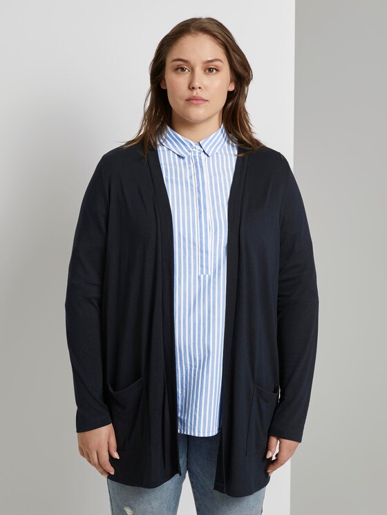 Lockerer Shirt-Cardigan - Frauen - Sky Captain Blue Lockerer Shirt-Cardigan - Frauen - Sky Captain Blue - 1 - My True Me